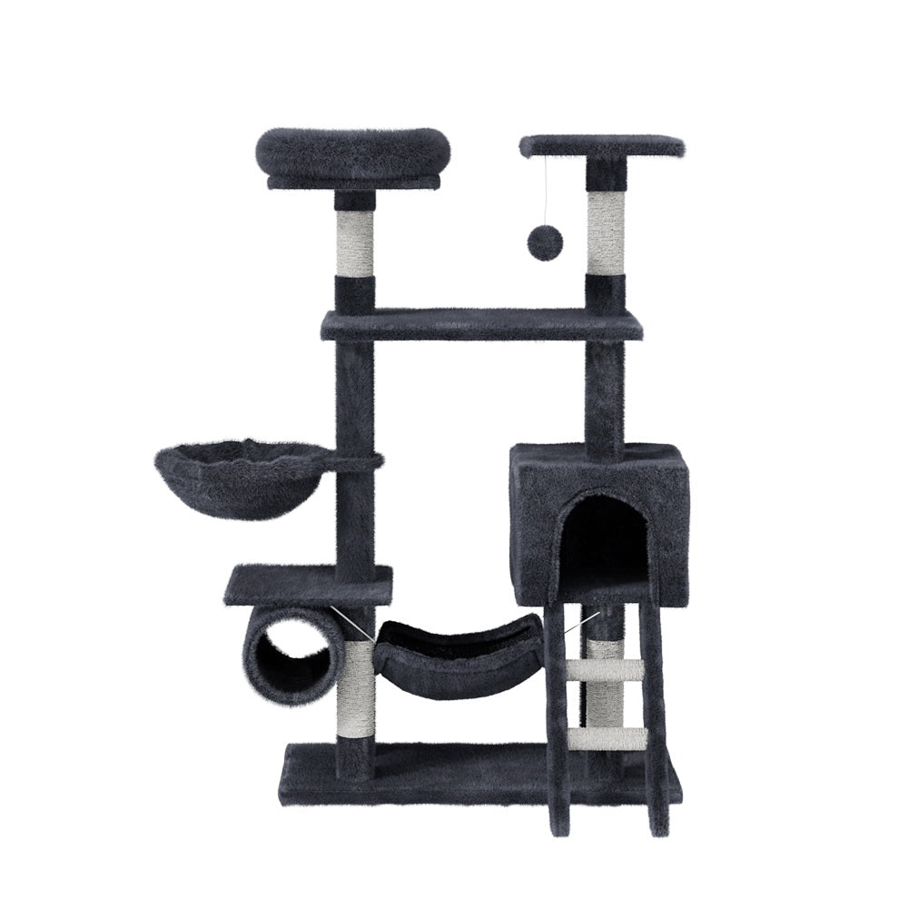 Nixara Cat Tree Tower – Grey – 144 cm