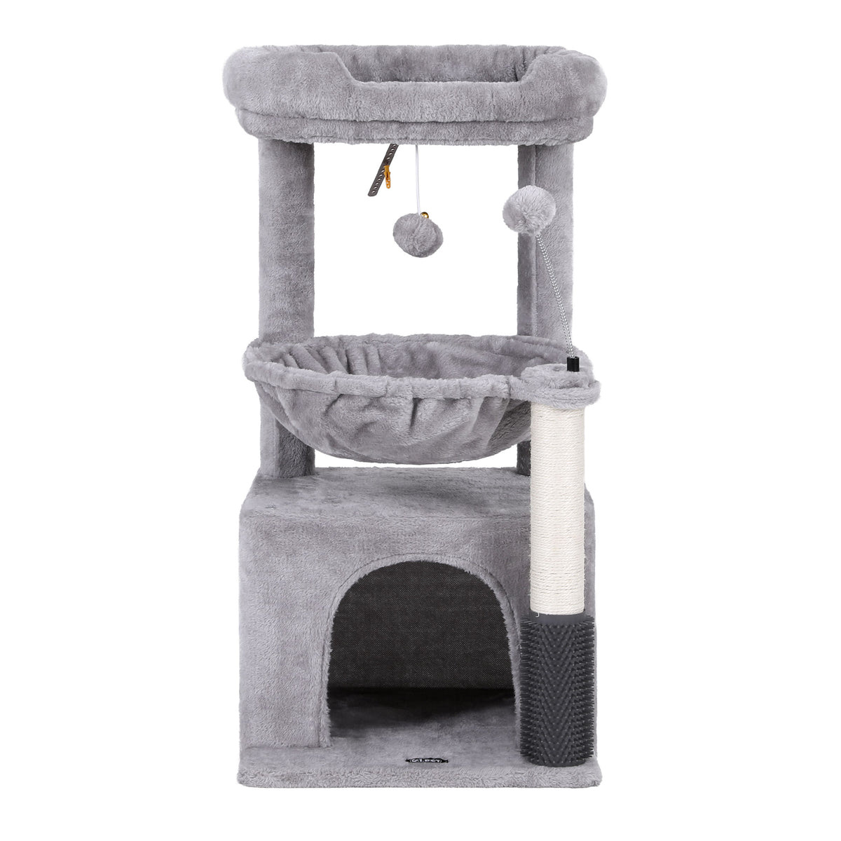 Ashton Cat Tree Tower – Light Grey – 82 cm