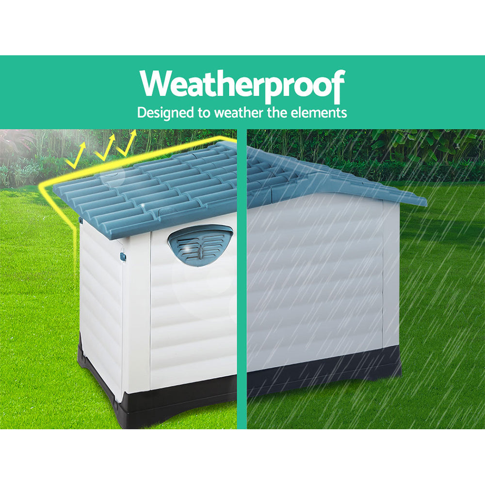 Guardian Weatherproof Dog Kennel – Blue – X Large