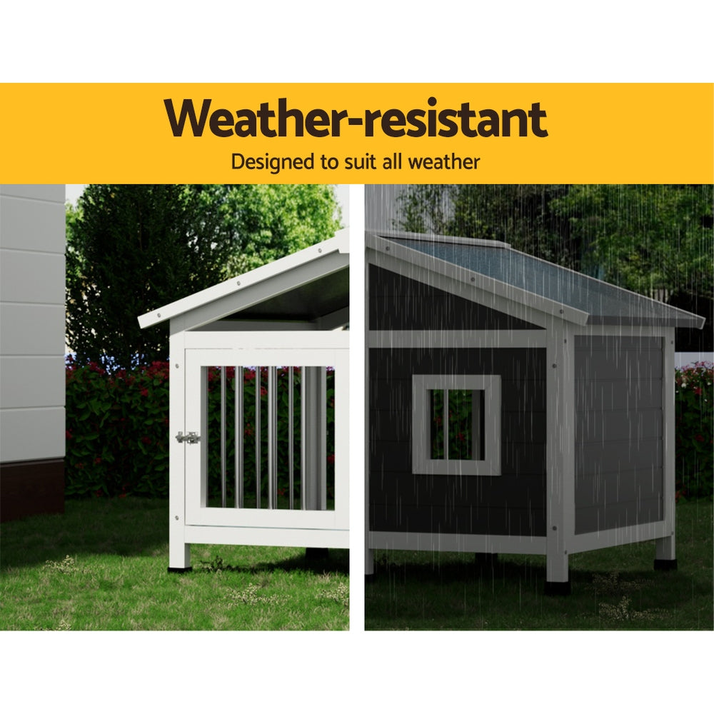 Dalston Wooden Dog Kennel – Natural – Large