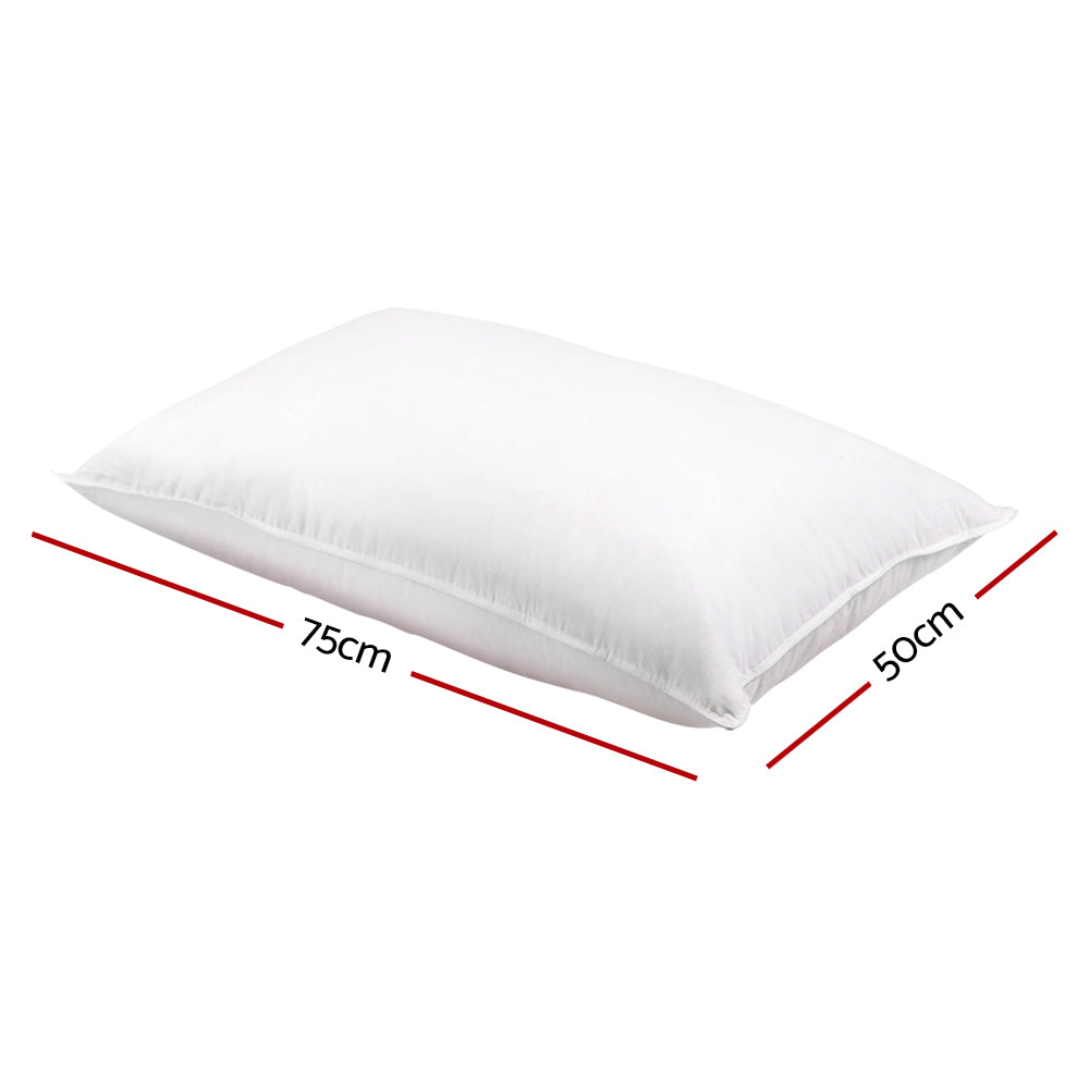 Cascade Duck Feather Pillows – White – Set of 2