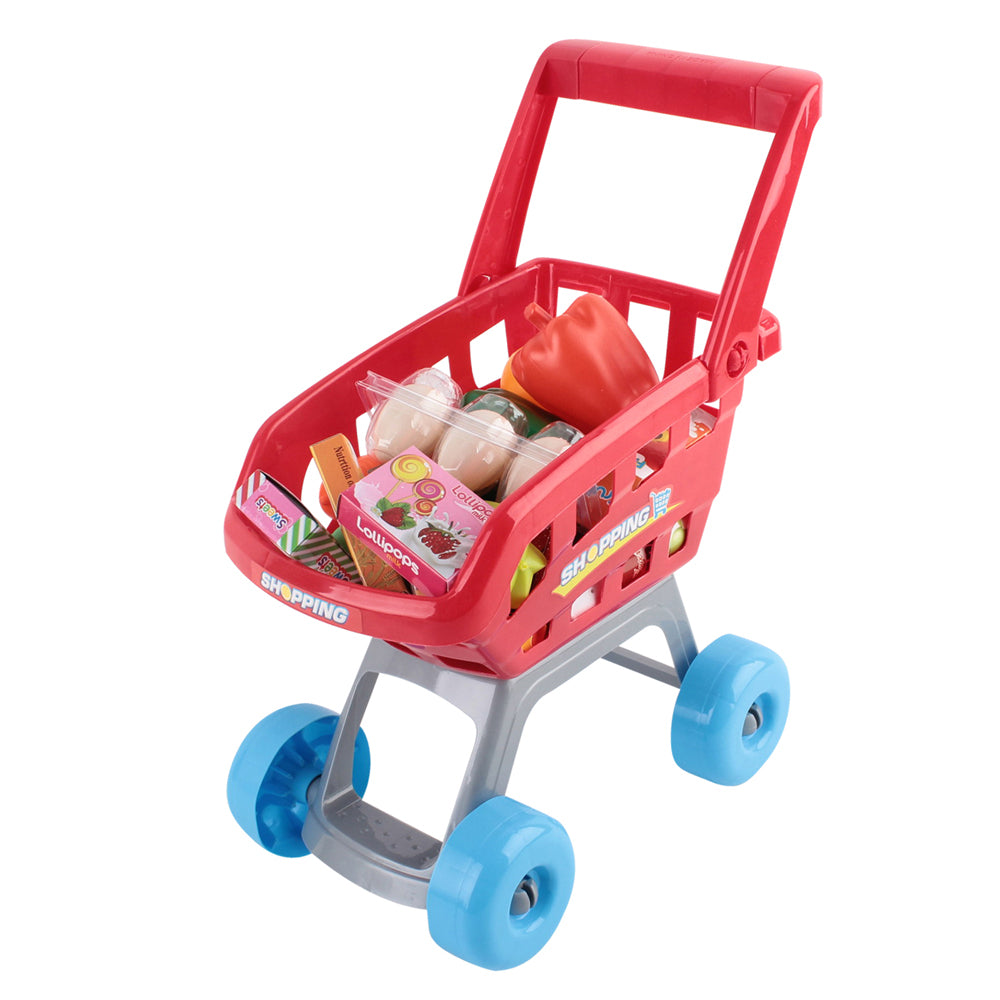 Mercado Pretend Play Supermarket Set – Red & White – 24 Piece