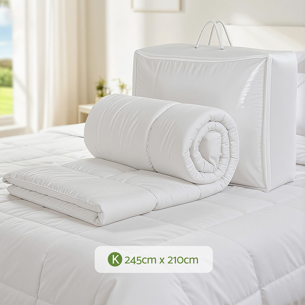 Rowan Bamboo Quilt – White – King