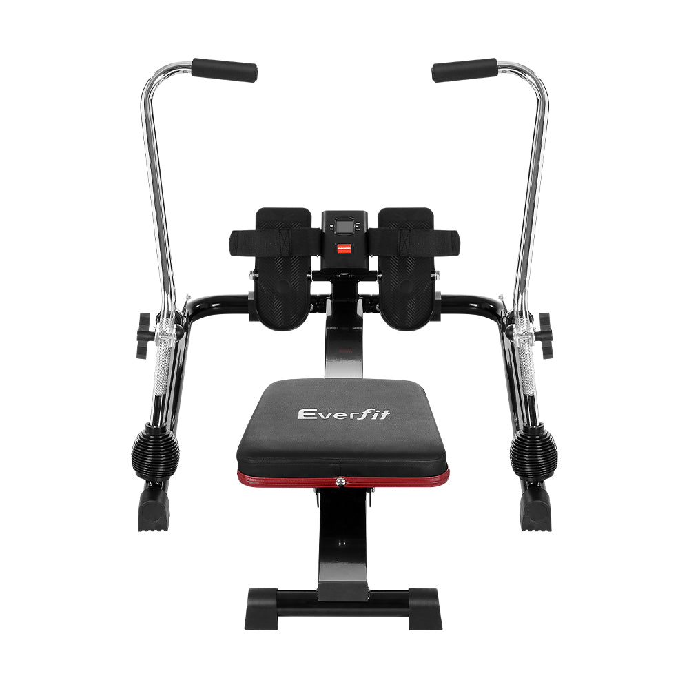 Everfit Hydraulic Rowing Machine – Black – 12 Levels