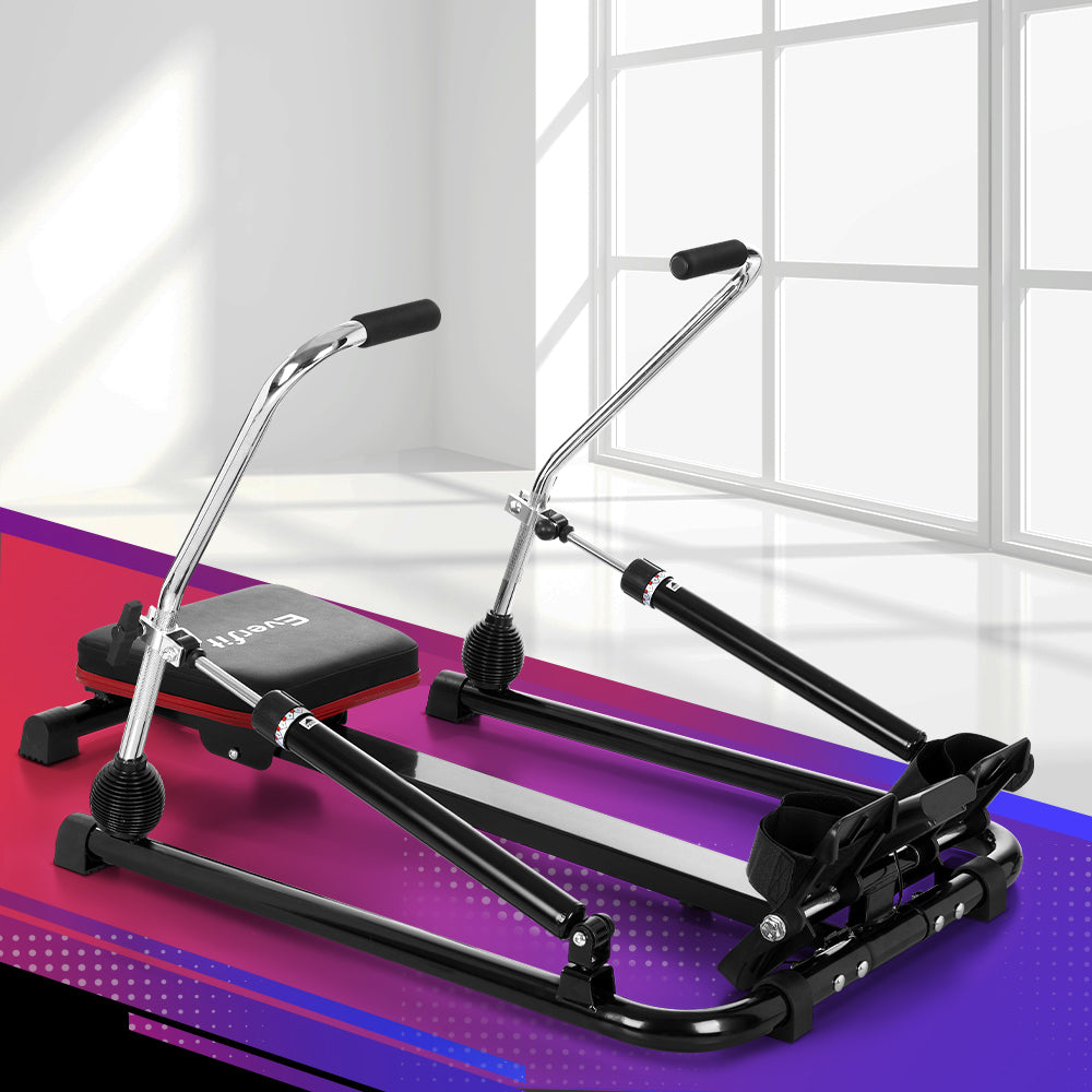 Rowing Machine 12 Levels Hydraulic Rower Fitness Gym Home Cardio