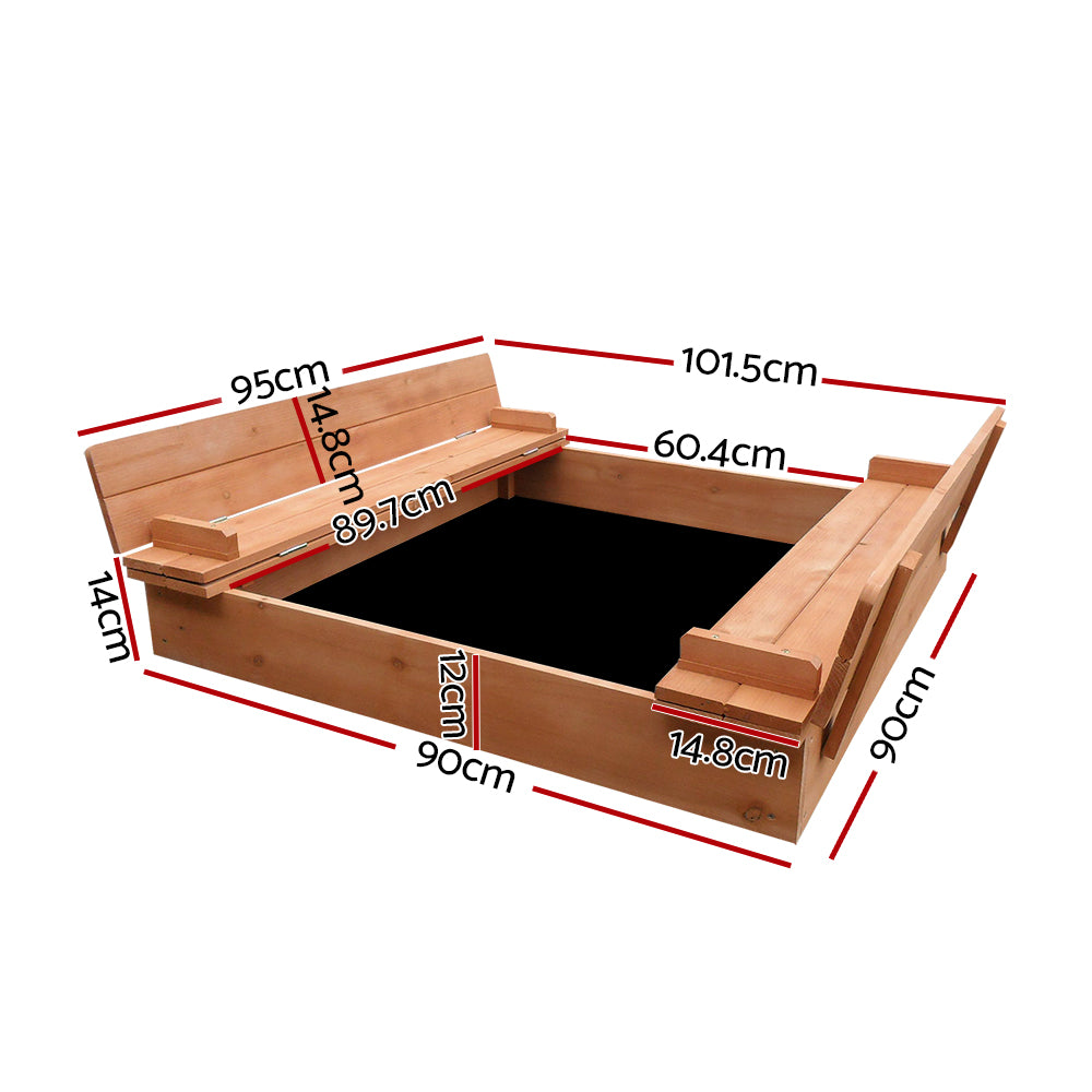 Kairo Wooden Sandbox – Natural – 90 cm