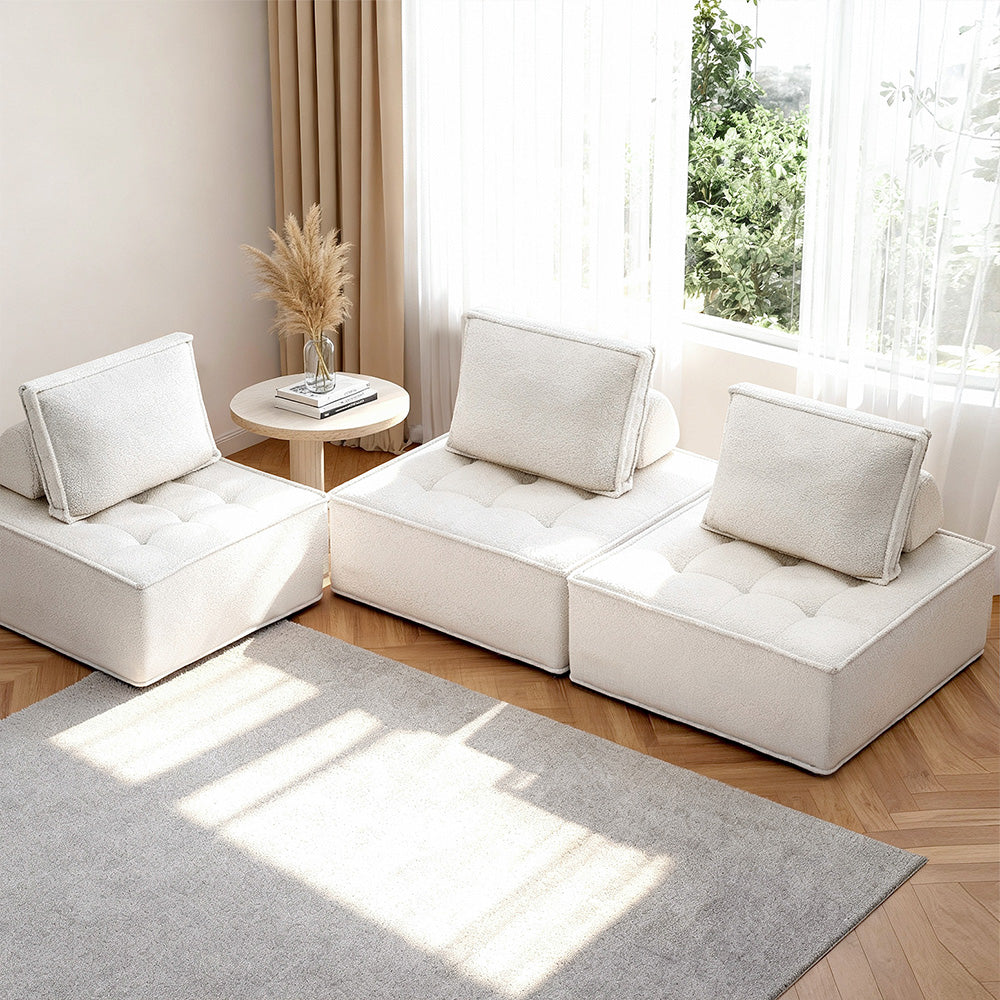 Linden 3 Floor Sofa Lounge Chair with Pillow