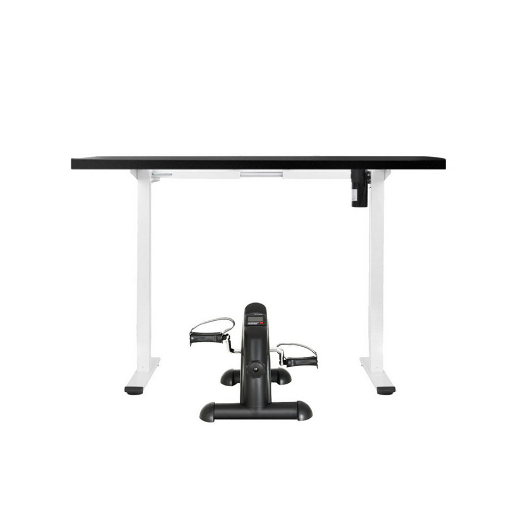 Atlas Electric Standing Desk with Exercise Bike – Black – 140cm