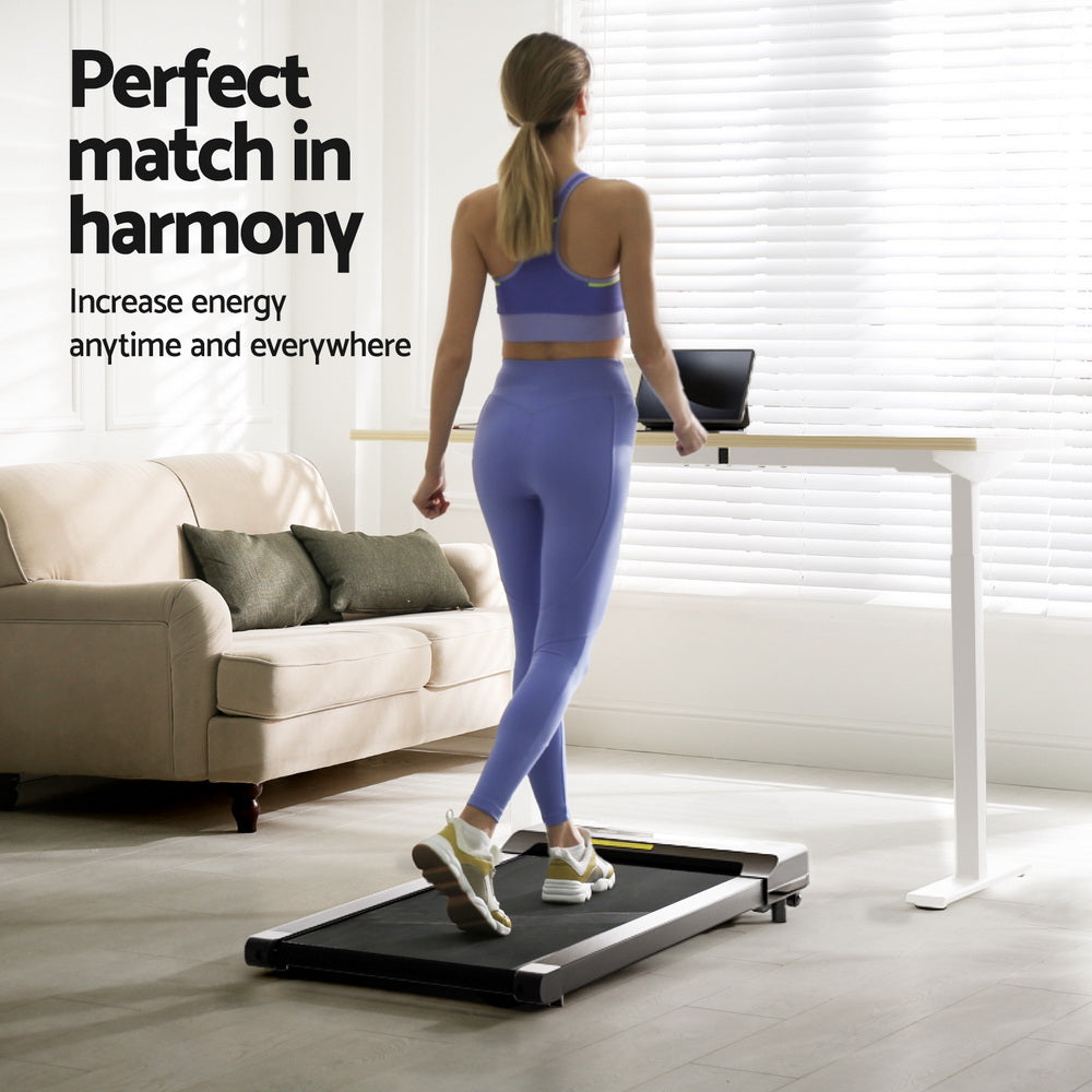 Kaison Electric Standing Desk with Walking Pad – Oak – 140 cm