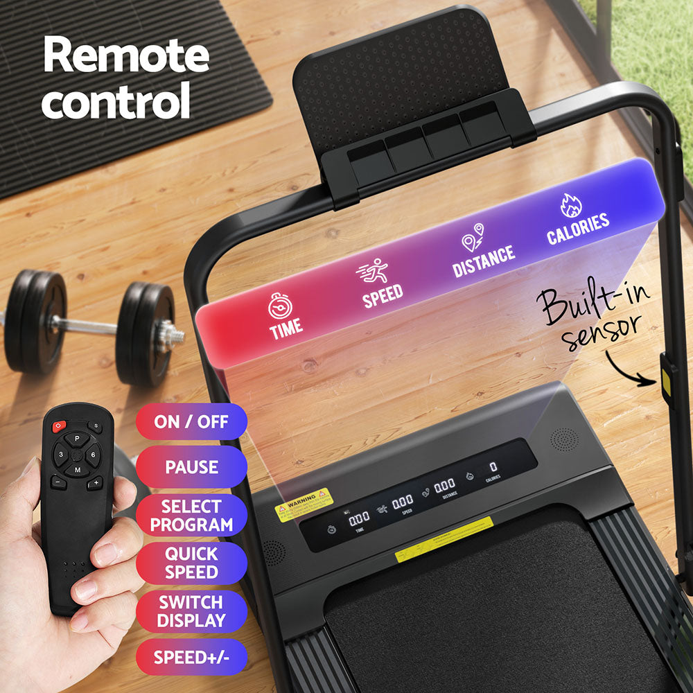 Morlen 2-in-1 Electric Walking Pad – Black – 400mm