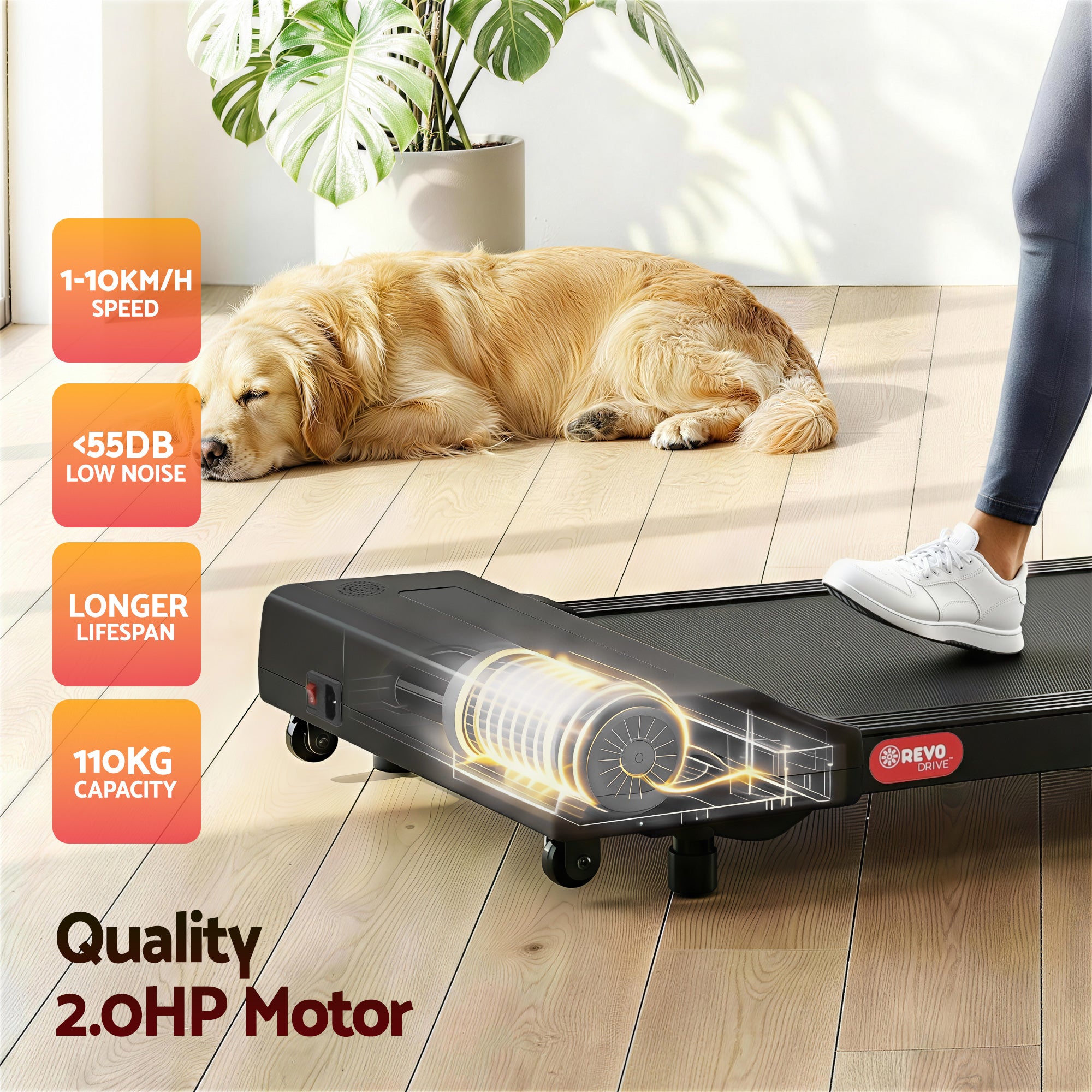 Callan Electric Walking Pad – Black – 400 mm
