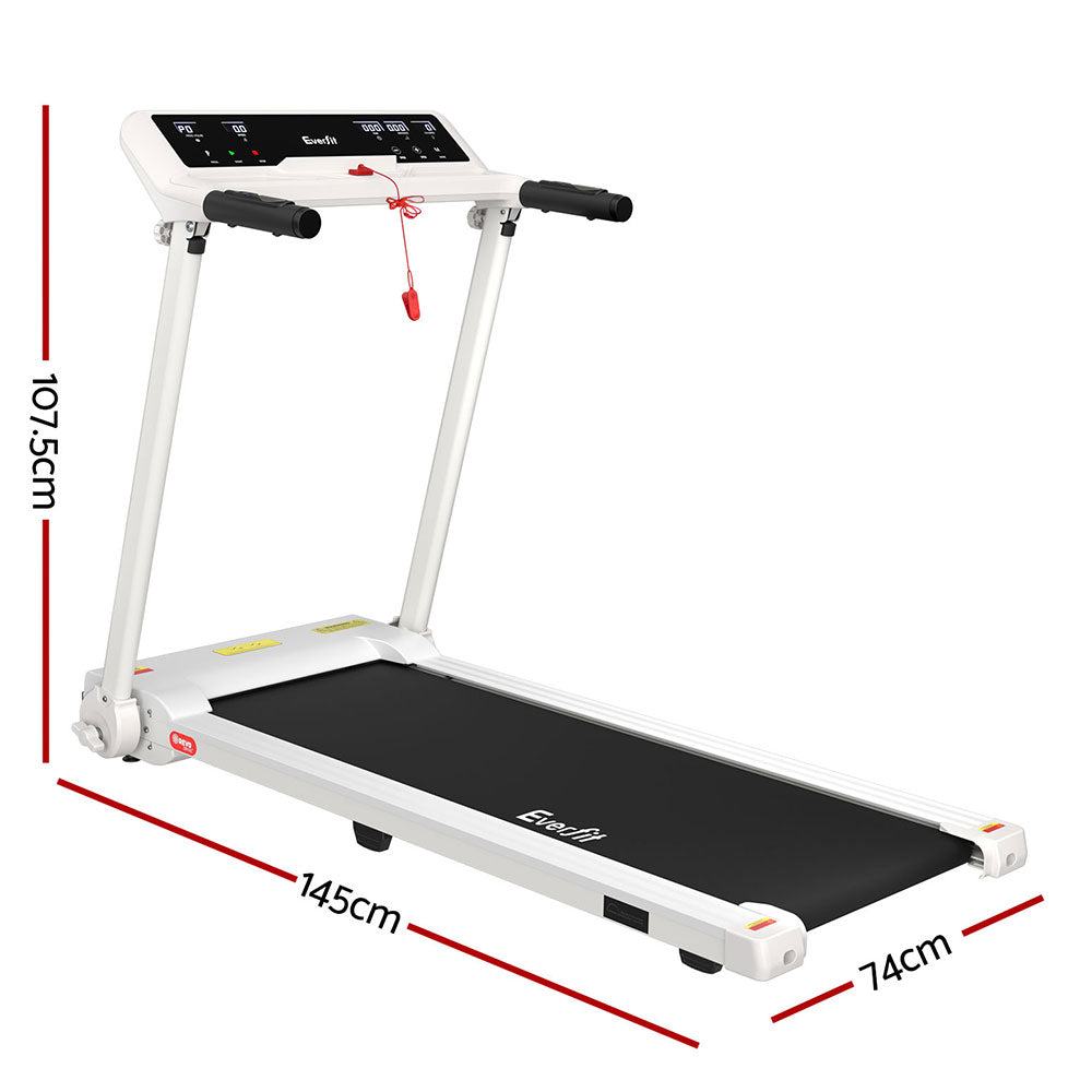 Nara Electric Foldable Treadmill – White – 45 cm
