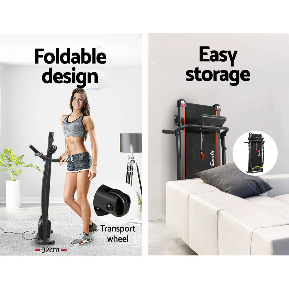 Vector Electric Treadmill – Black – 37 cm Belt