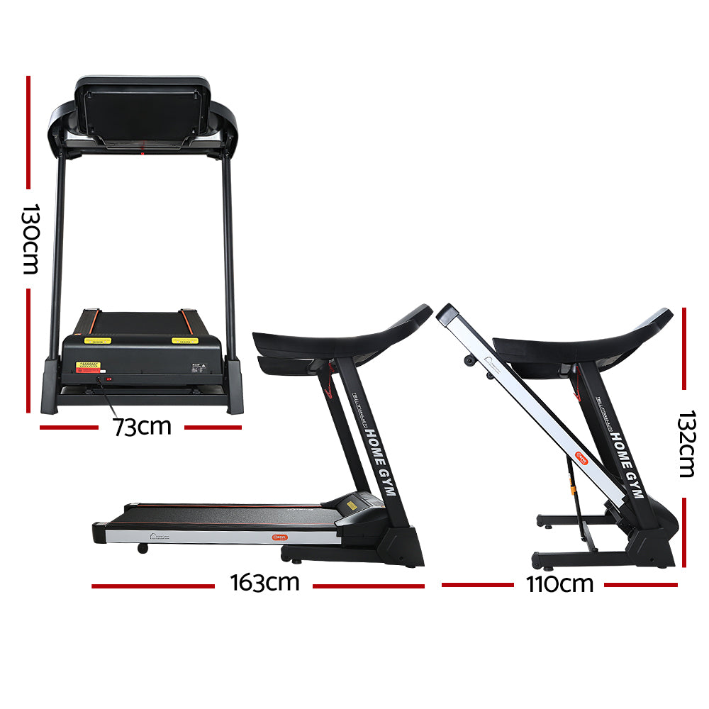 Titan Electric Treadmill with Auto Incline – Black – 450 mm Belt