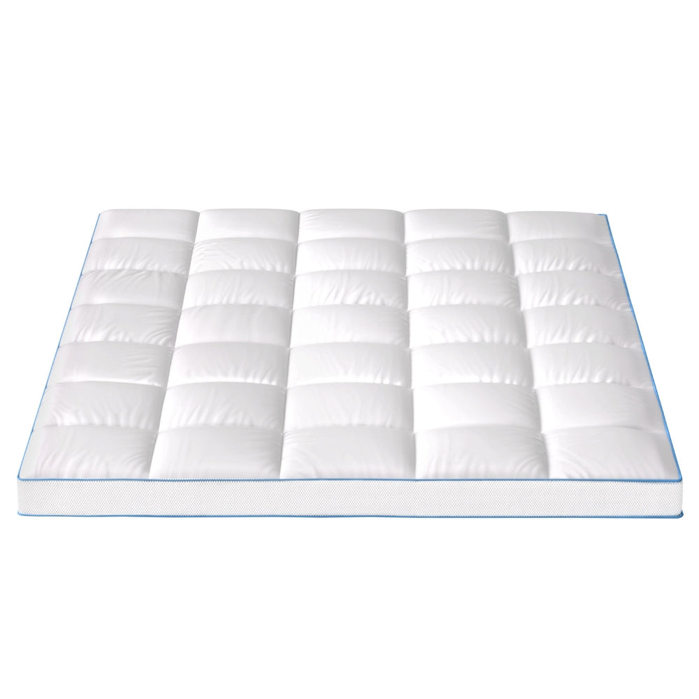 Fiora Bamboo Mattress Topper – White – Queen