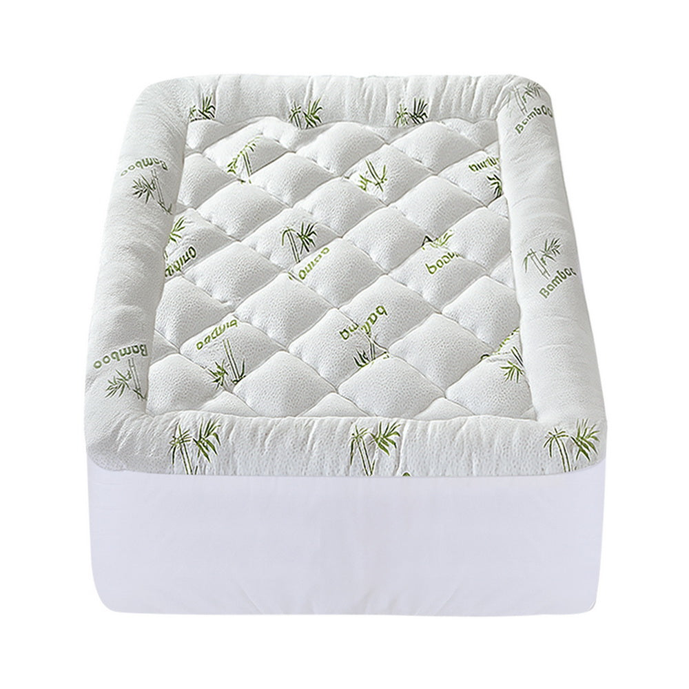 Bambora Bamboo Mattress Topper – White – Single