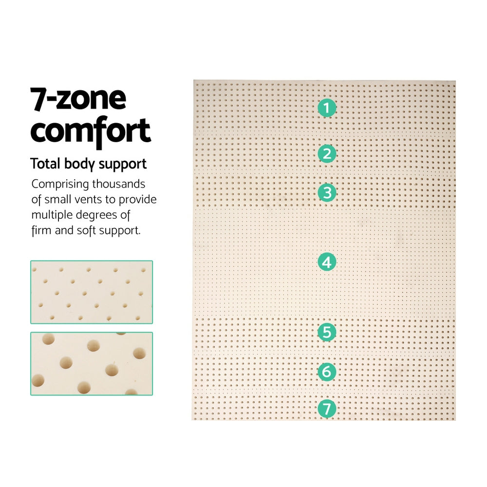 Lullaby Latex Foam Mattress – White – Queen