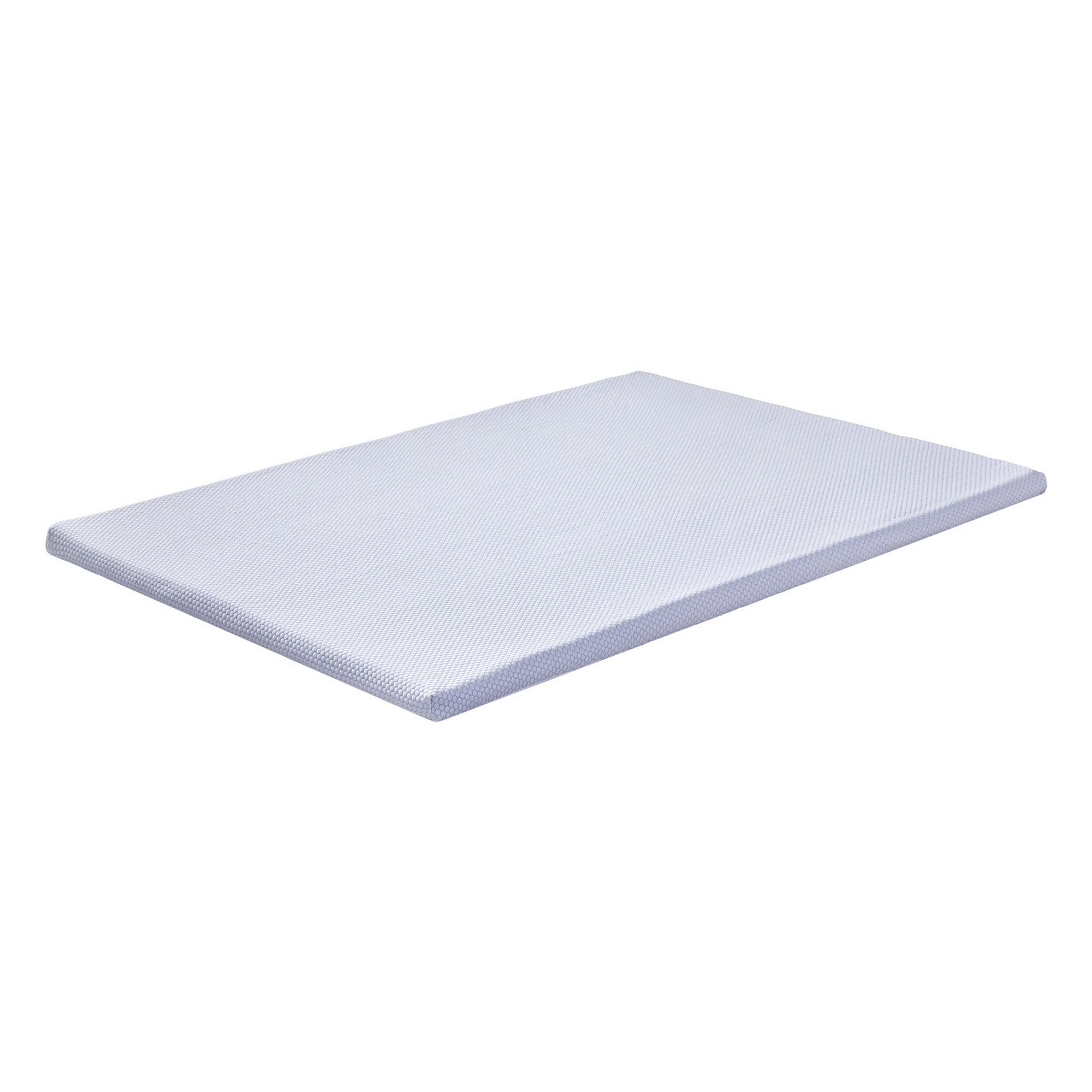 Latex Topper 100% Natural Latex Toppers 7 - zone w/ Ice Silk Cool - touch Fabric Cooling Cover 5cm – Queen