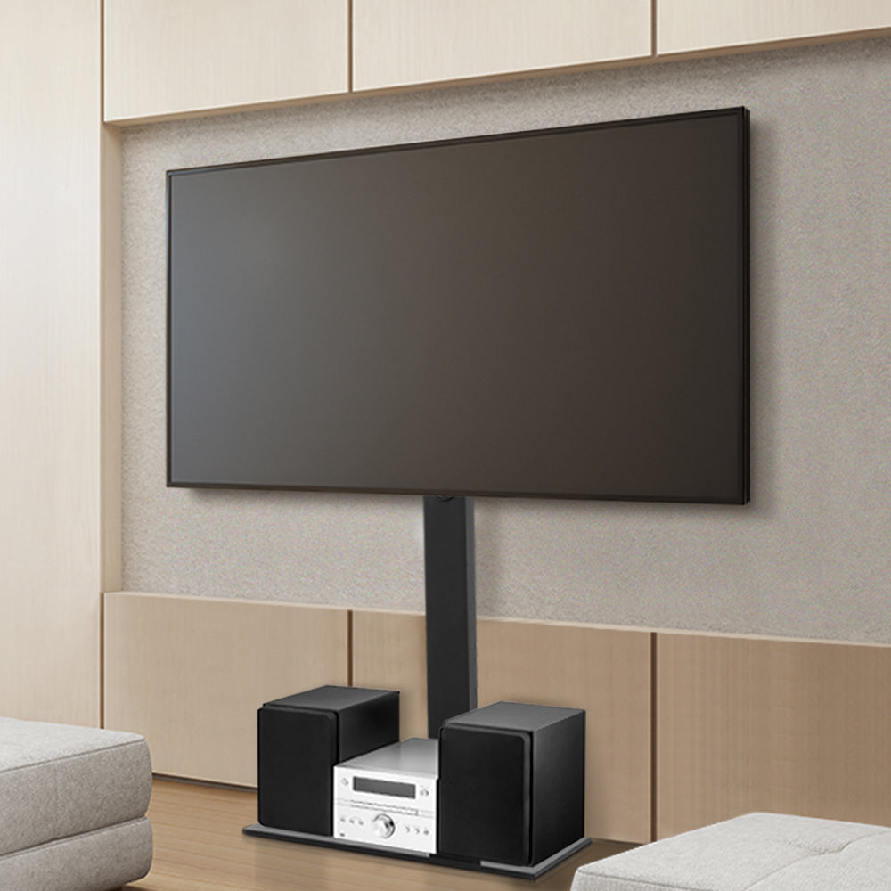 Arlo TV Stand Mount Bracket for 32" - 70" LED LCD Glass Storage Floor Shelf