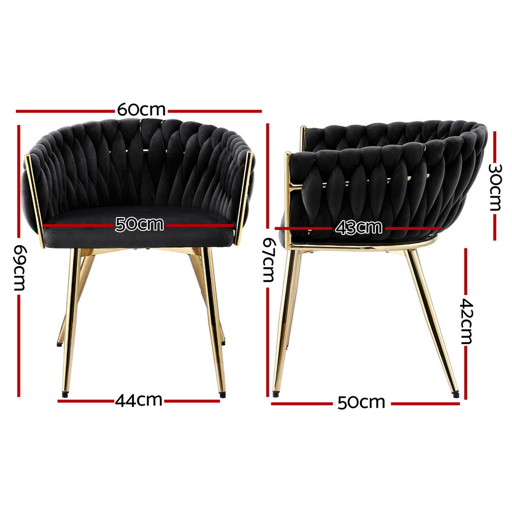 Haven Dining Chair – Black – Single