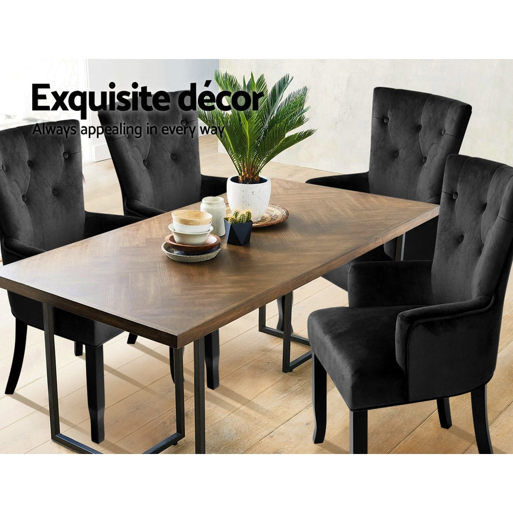 Aubrey French Provincial Dining Chair – Black