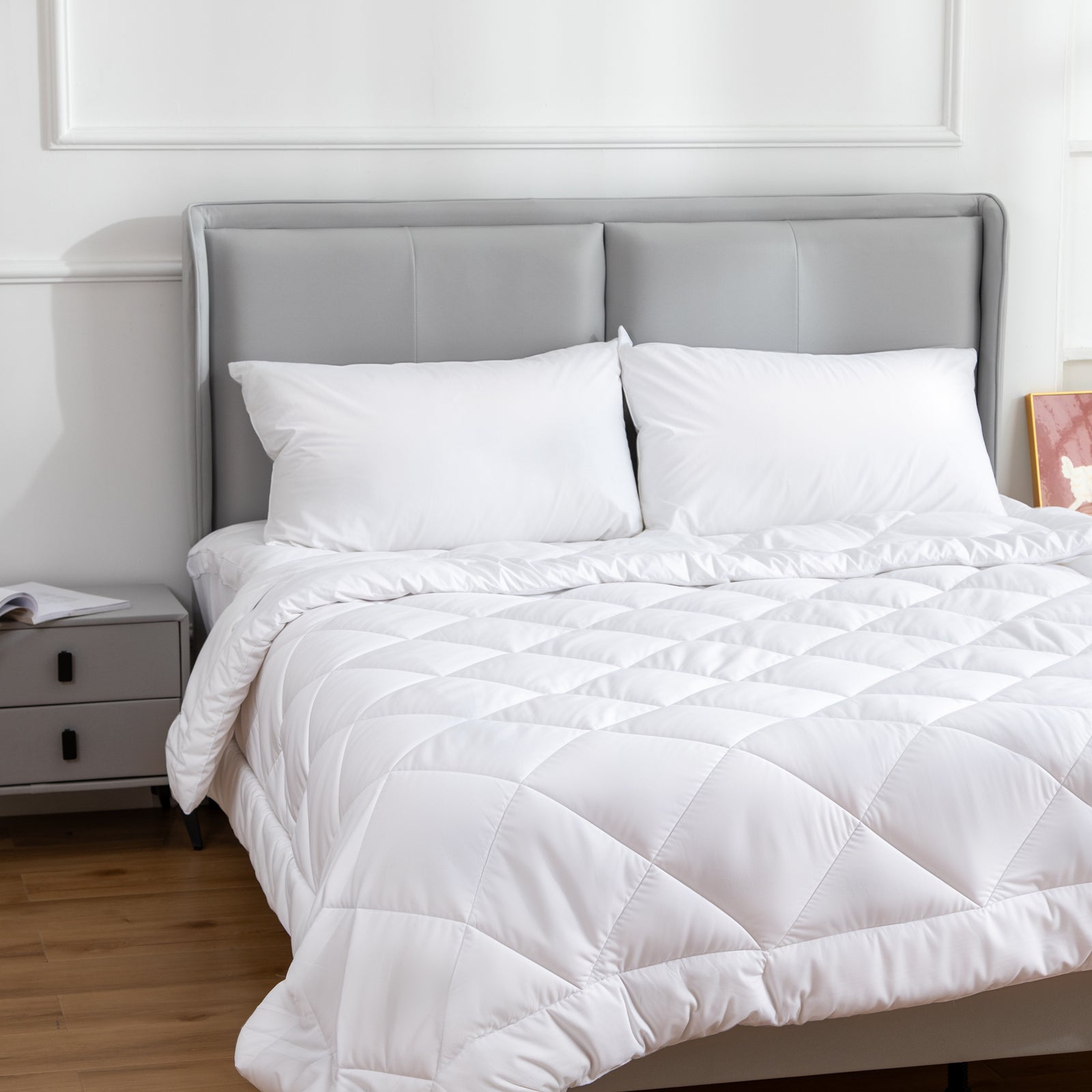 Nova Cotton Pillows – White – Set of 2