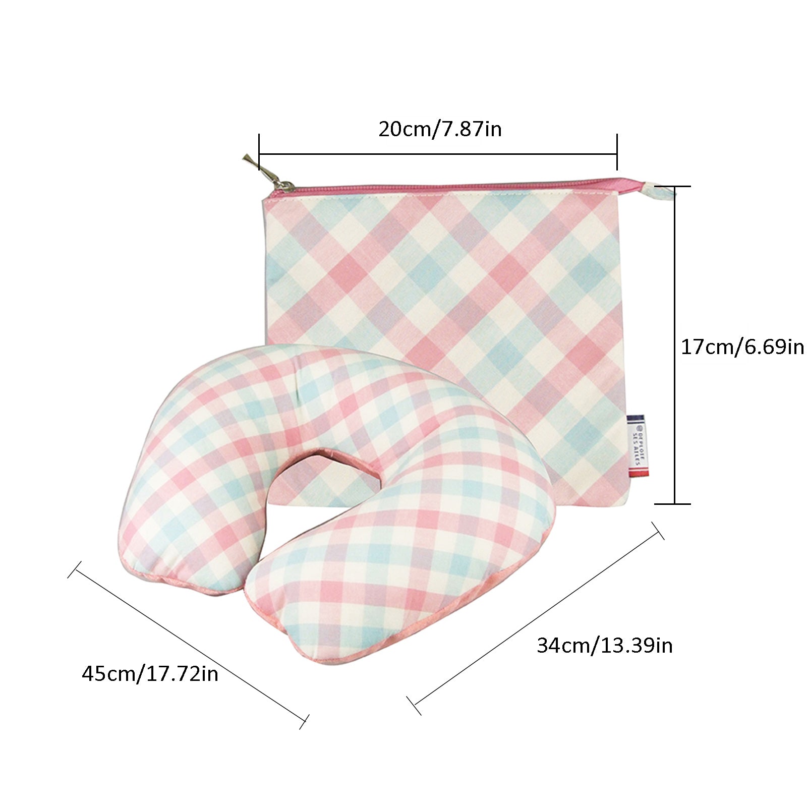 Traverse Travel Neck Pillow – Pink – Standard