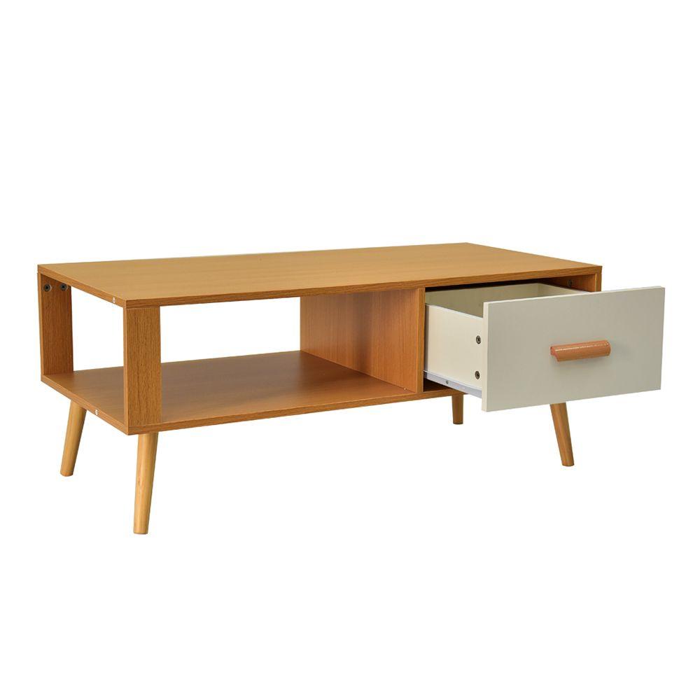 Nordic Coffee Table – White – 100 cm
