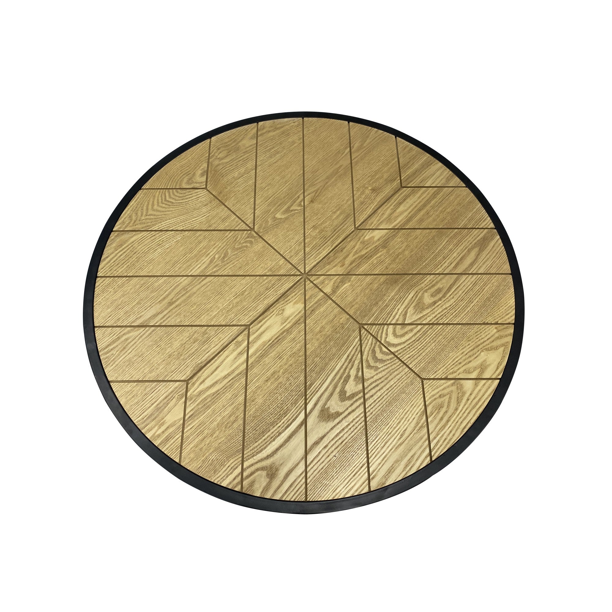 Chevron Coffee Table – Brown / Wood – 90 cm