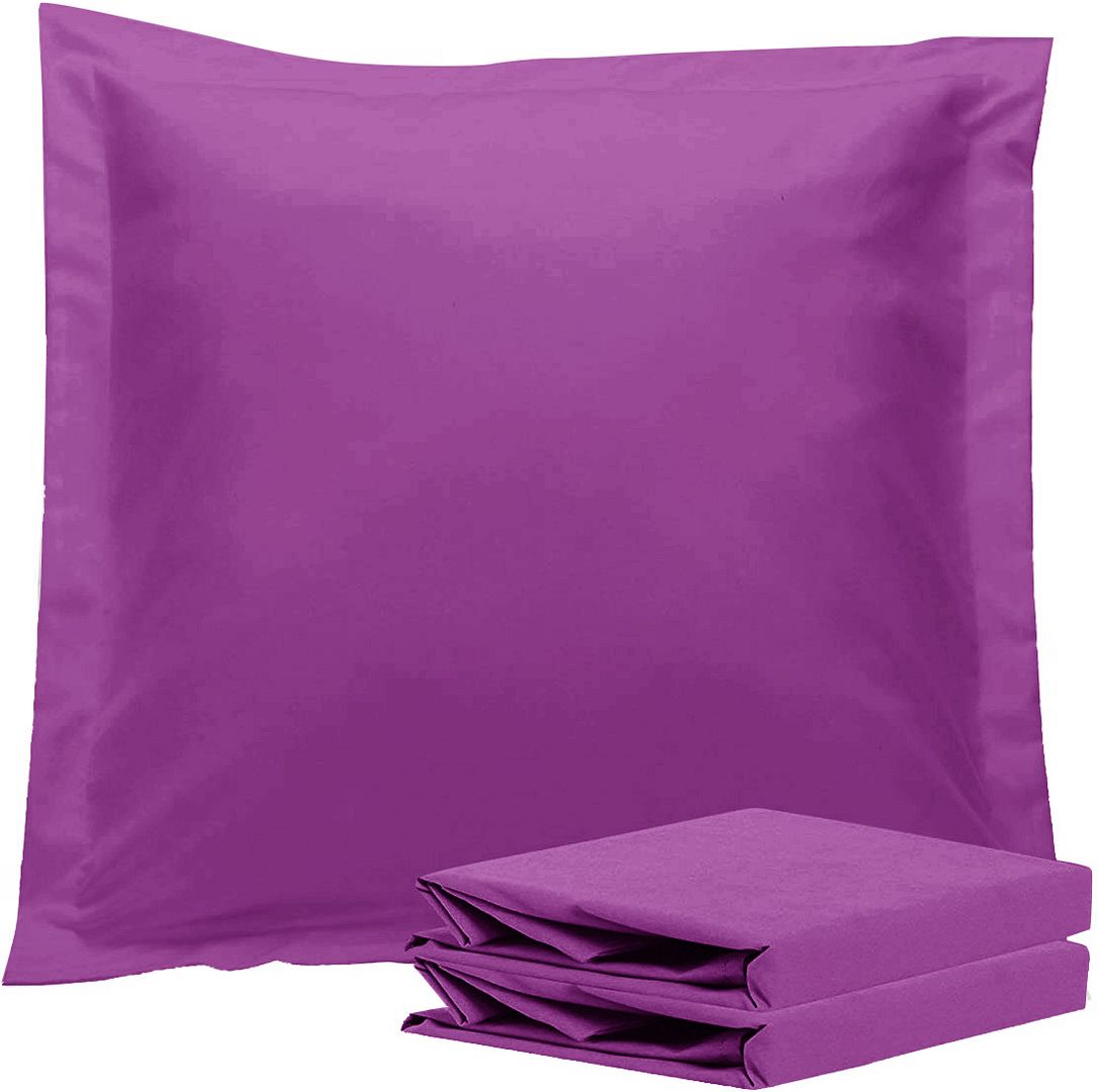 Valentina European Pillowcases – Purple – Set of 2