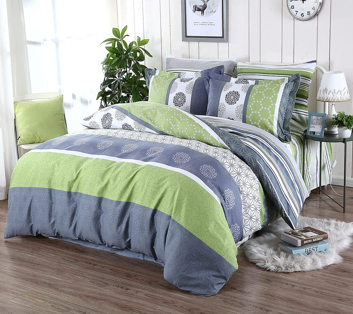 Dexter Printed Quilt Cover Set – Multi – Queen
