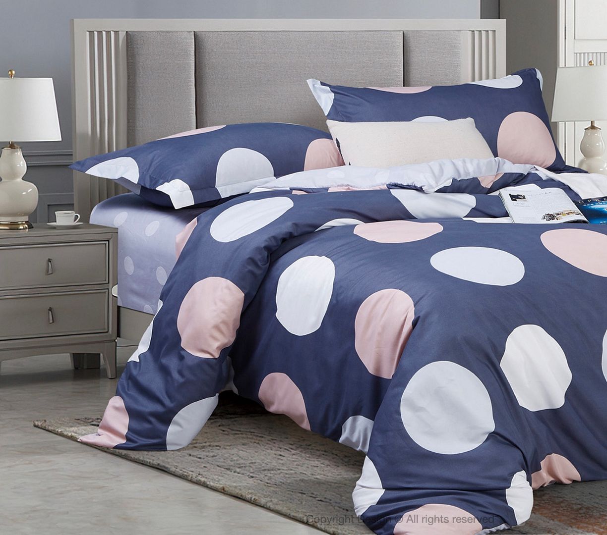 Circles Quilt Cover Set – Multi – Super King