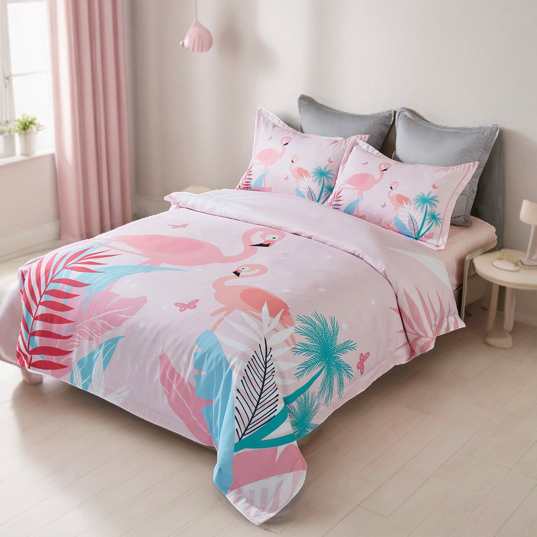 Palmira Flamingo Kids Quilt Cover Set – Multi – Double