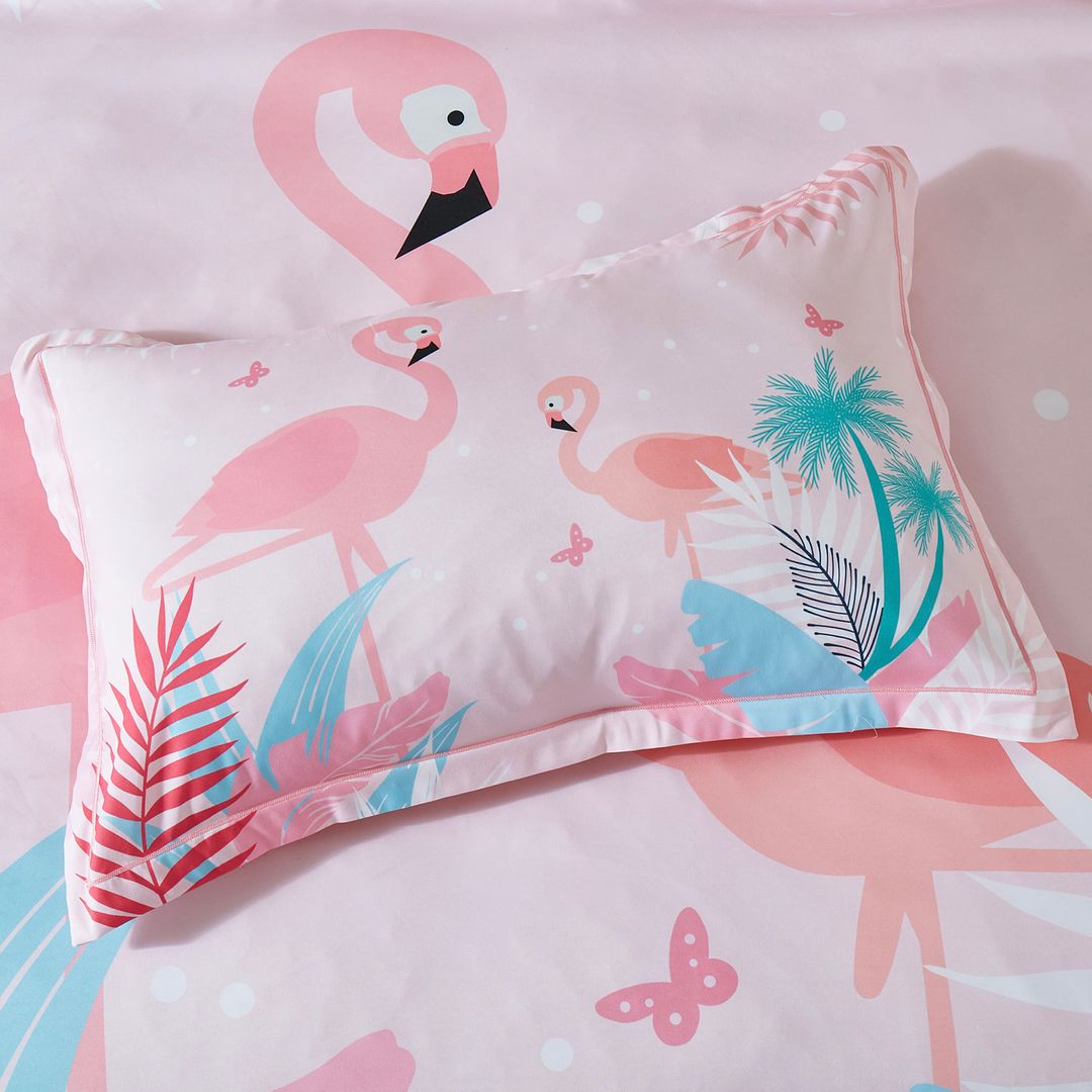 Palmira Flamingo Kids Quilt Cover Set – Multi – Double
