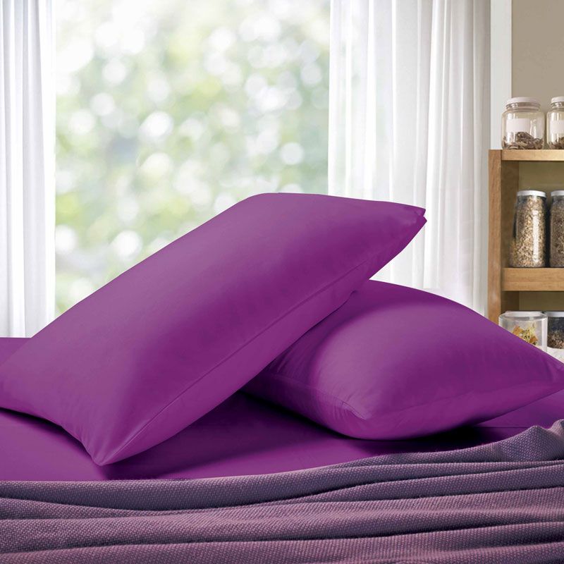 Linden Premium Pillowcases – Purple – Set of 2