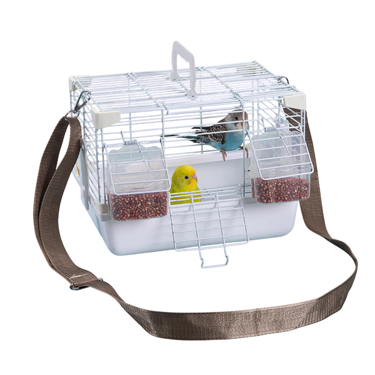 Aviana Portable Bird Carrier Cage – Grey – 27 cm