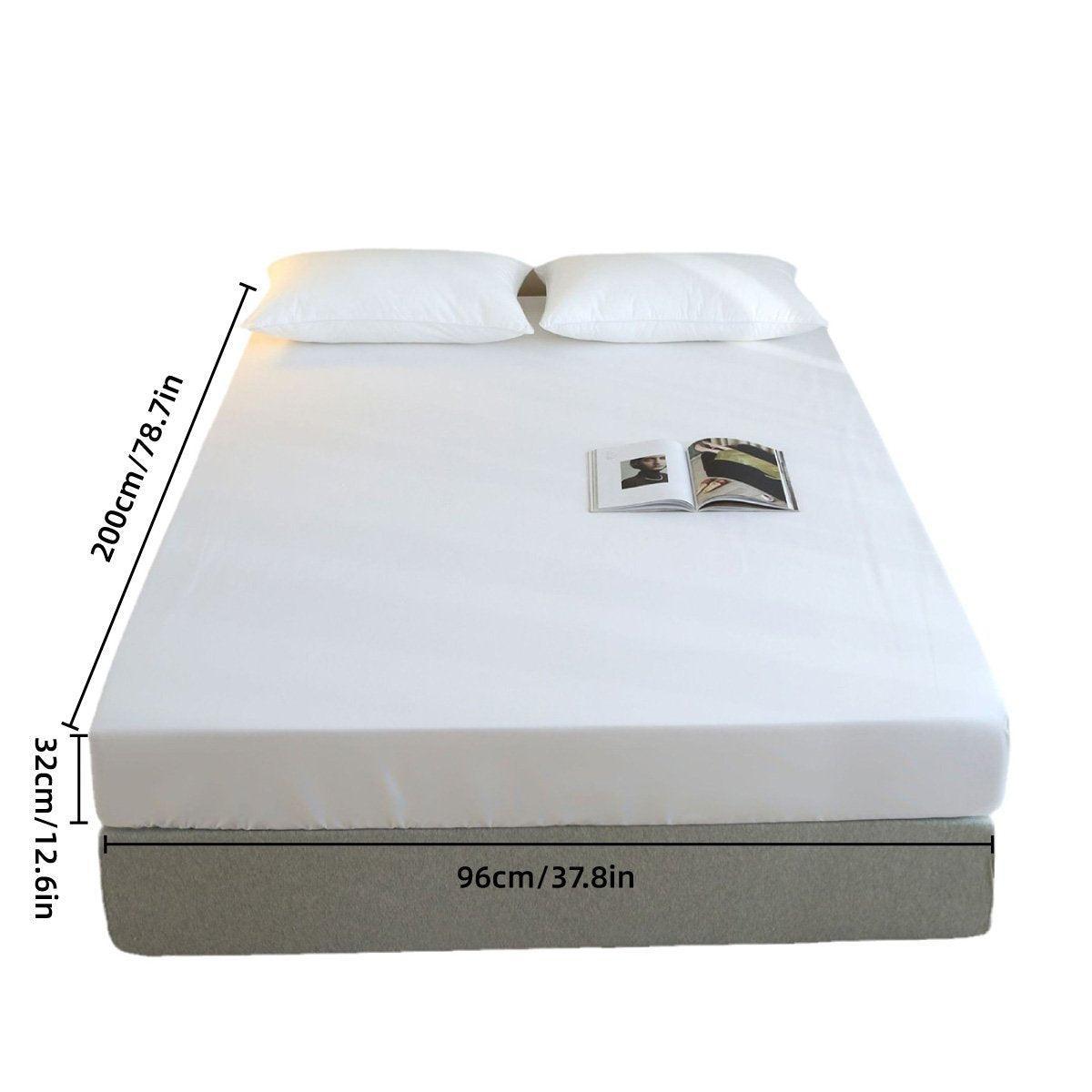 Nova Hotel Cotton Satin Bedspread – White – Single