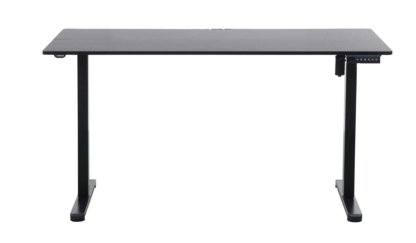 Zenith Kids Study Chair & Electric Standing Desk Set – Blue & Black – Medium
