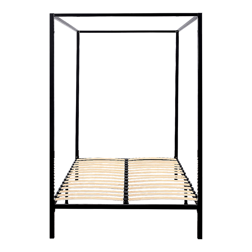 Atlas 4 Poster Bed Frame – Black – Queen