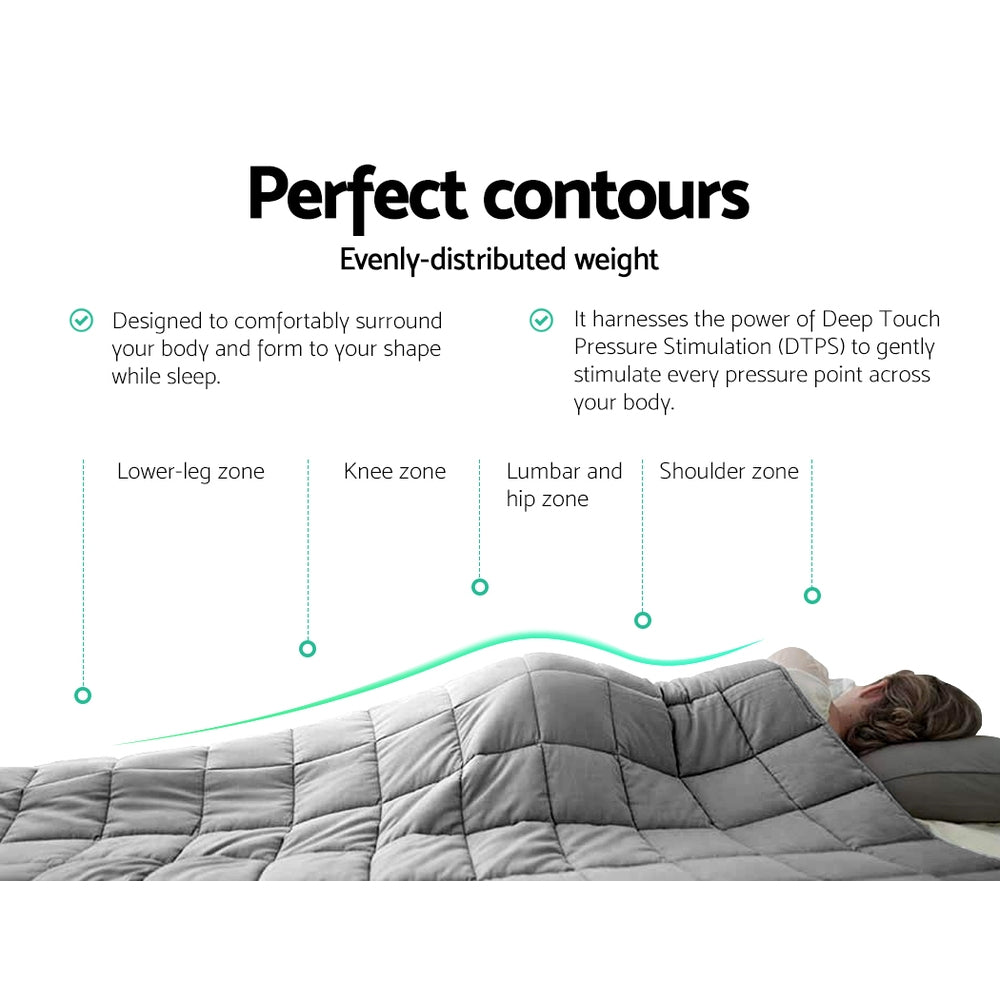 Callan Weighted Blanket – Light Grey – 7kg