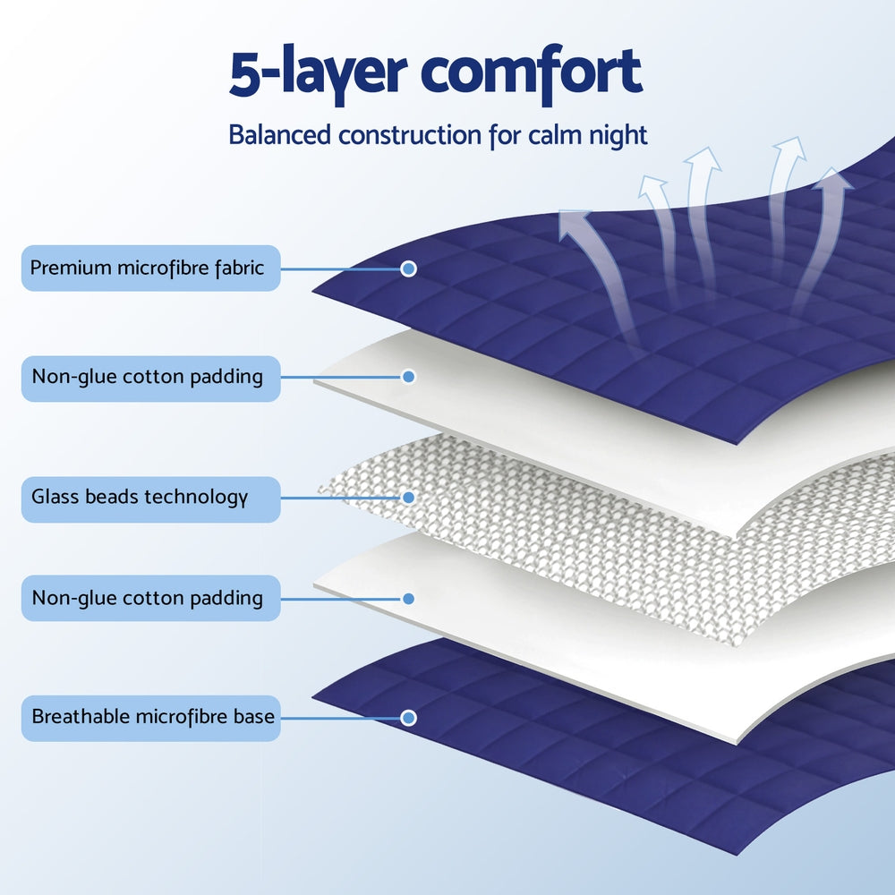 Alderon Weighted Blanket – Blue – 9kg