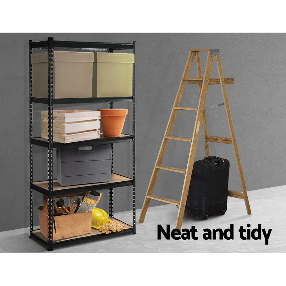 Serano Industrial Storage Rack – Black – 150 cm